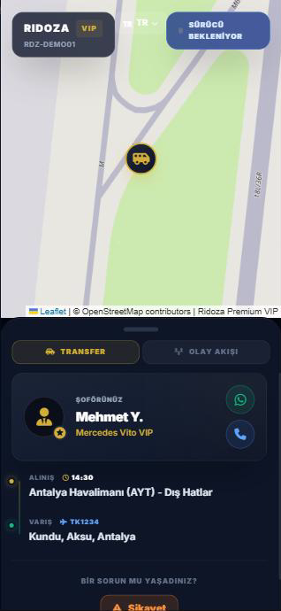 Müşteri seni canlı haritada takip eder, telefon/WhatsApp tek tık uzakta.